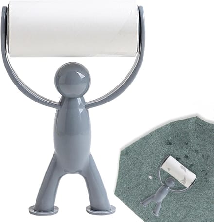 Pluisroller Kleding - Stofverwijderaar - Kleding Reinigen - Sterke Hechting - 1 Stuk - Grijs