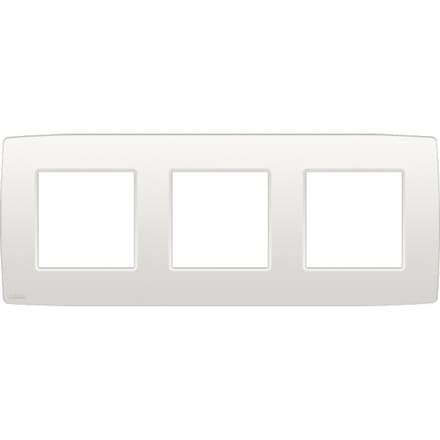 Niko - Afdekplaat drievoudig horizontaal 71MM white - 101-76700