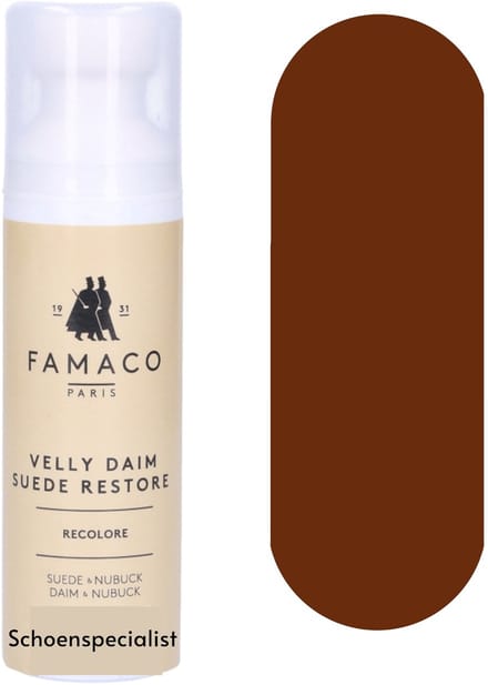 Famaco Velly Daim Flacon - Suede depper - 322 Medium Brown / Marron Moyen - 75ml