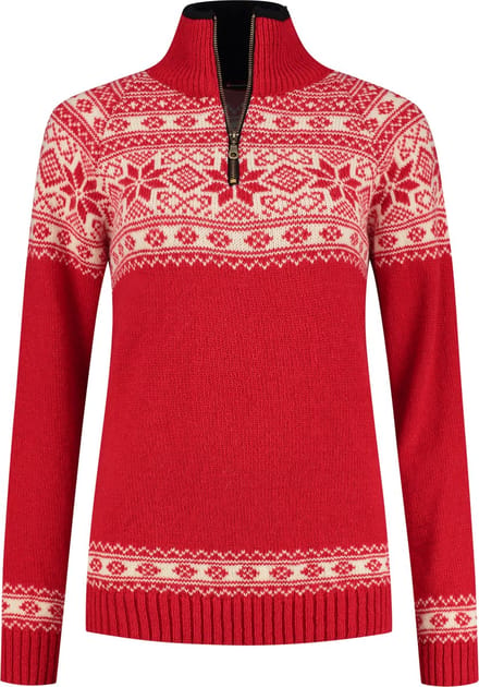 Norfinde Noorse damestrui in Setesdals dessin, rood