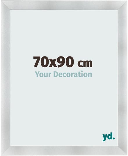 Your Decoration - Fotolijst 70x90 cm - MDF - Aluminium Geborsteld - Pisa