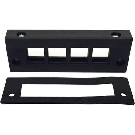 TRU COMPONENTS DVK-W4 Kabelinvoeringsplaat Klem-Ø (max.) 16 mm Polyamide Zwart 1 stuk(s)