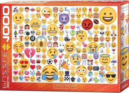 Puzzel met Emojis - Legpuzzel Puzzelspel - Ontspanning thuis - 1000 stukjes - 68x48 cm - Meerdere kleuren