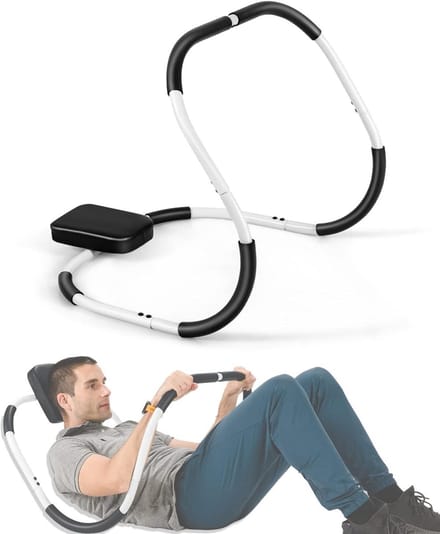 Ab Crunch Trainer Machine, Ab Roller voor Thuis, Draagbare Sit Up Oefenapparatuur voor Core Strength, Stevige Ab Workout Apparatuur