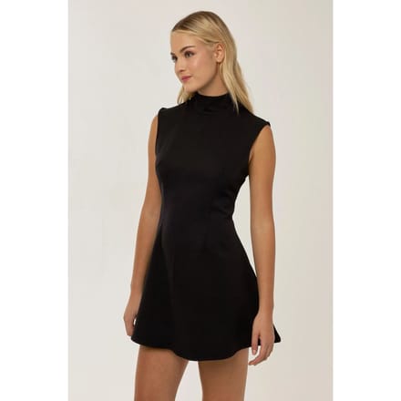 Halsloze Zwarte Mini-jurk