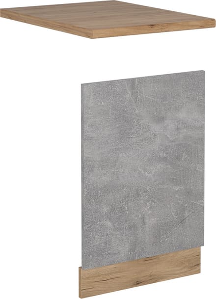 Vicco R-Line Voorpaneel vaatwasser – 45 cm, WB Eik Beton