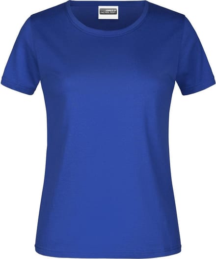 James And Nicholson Dames/dames Basic T-Shirt (Donker Koninklijk)