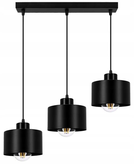 Hanglamp Zwart Metaal 3x E27 Plafondlamp Moderne Stijl