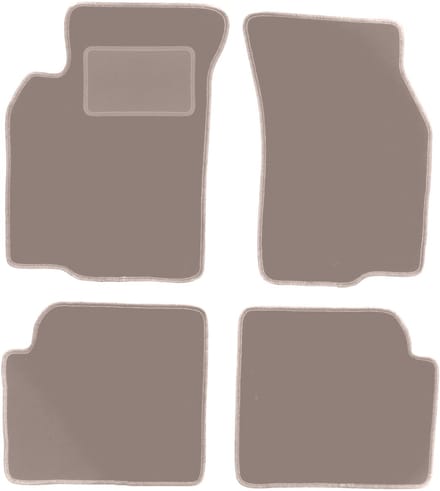 Beige veloursmatten voor: Mitsubishi Colt V (CJ0) hatchback (1996-2003)