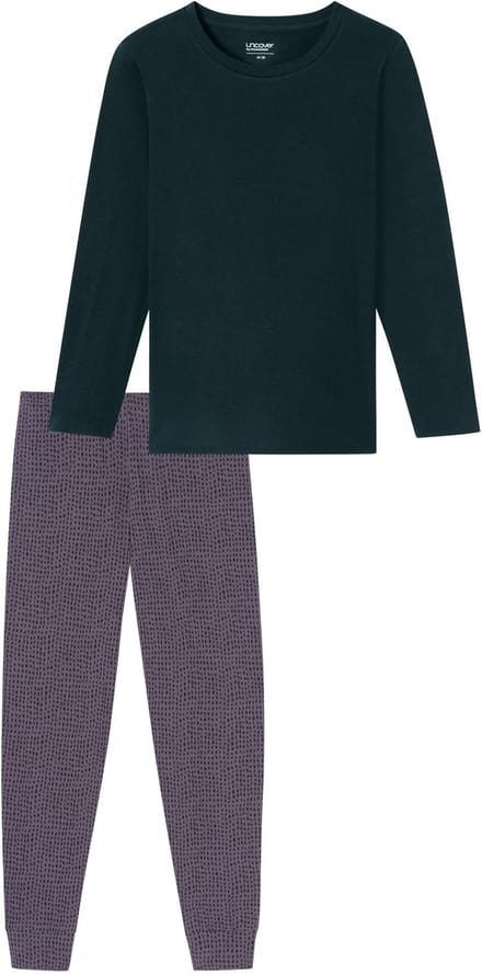 Uncover by Schiesser Lange pyjama - Dames Pyjamaset - nachtblauw