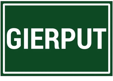 Gierput sticker | 30 x 20 cm