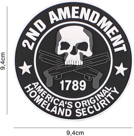Embleem 3D PVC 2nd Amendment