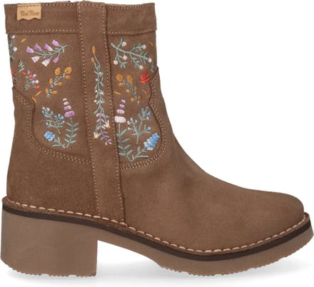 Toni Pons - Monells Dames Boots Suede Taupe - Maat 37