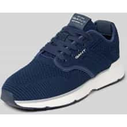 Sneakers van mix van leer en textiel model 'Beeker'