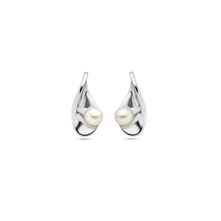 Zilver Gerhodineerd Oorknoppen Parel 1338105