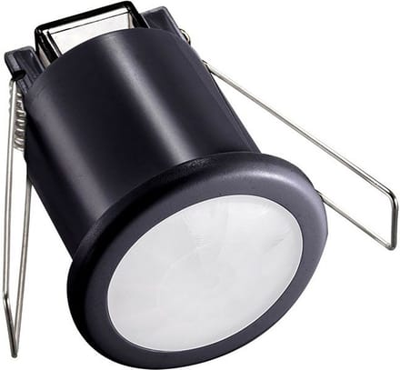 Bewegingssensor PIR - Kozolux - 6m - Max 200W - 360D - Inbouw - Rond - Zwart