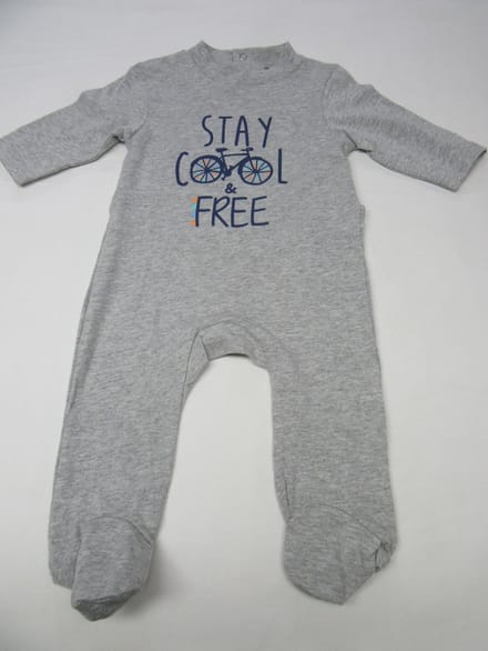 wiplala pyjama , grijst , stay cool & free  1 jaar 80