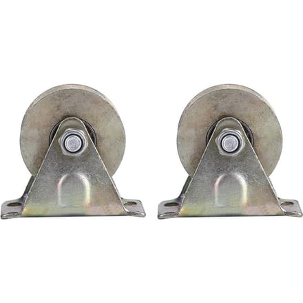 2 stuks 2  V Type Wiel Baanrail Met Beugel Schuifpoort Roller Staal