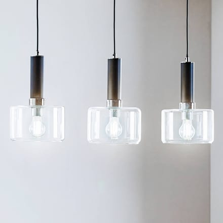 Jupiter Hanglamp Viva, helder/zwart/chroom, 3-lamps
