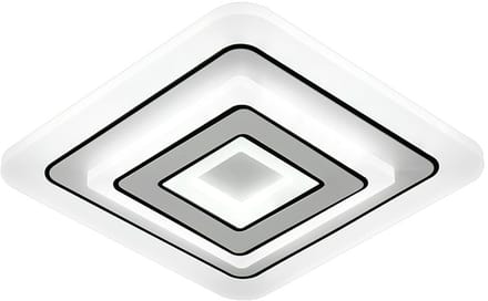 Haobosic Contrast - Plafondlamp - Wit/Zwart dual - 30x30cm - 32W 6000K