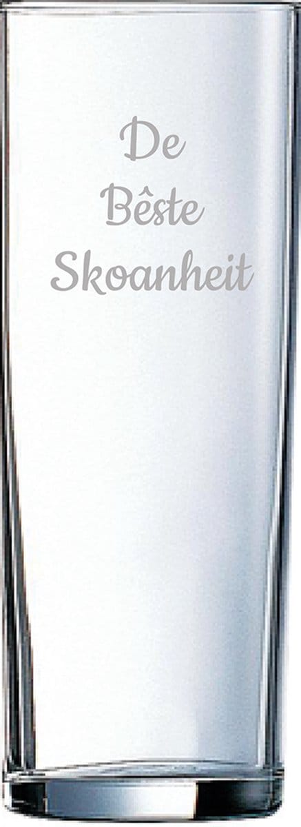 Gegraveerde longdrinkglas 31cl De Bêste Skoanheit