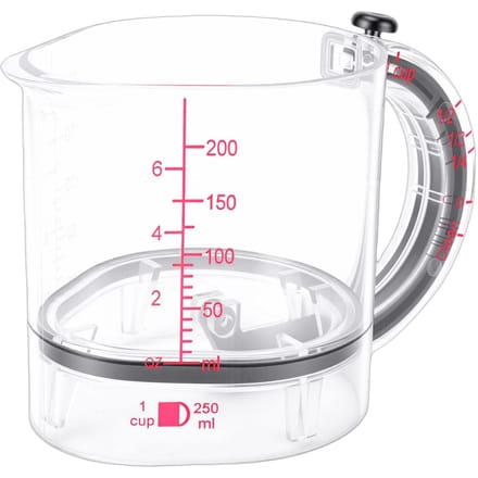 Verstelbare Maatbeker 4-in-1 Multifunctioneel met Basis voor Koken Bakken Ingrediënten white