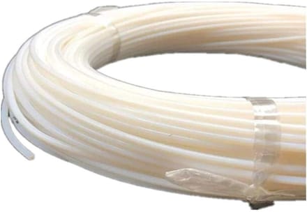 PTFE Ronde staaf - Teflon draad - Installatie toepassingen - Goede flexibiliteit - 91 meter rol - Wit