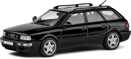 Schaalmodel Auto 1:43 Audi Avant RS2 Zwart - Detailgetrouwe Diecast Modelauto