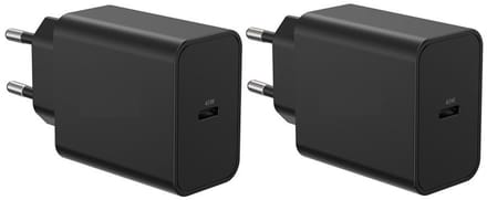 2 stuks OneOne 45W super snellader. Zwarte USB C oplader. PD lader adapter past op Google Pixel 5, Pixel 5a, Pixel 6, Pixel 6a, Pixel 6 Pro, Pixel 7, Pixel 7a, Pixel 7 Pro, Pixel 8, Pixel 8a