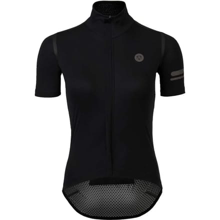 AGU Rain Jersey - Fietsshirt - Wielrenshirt - Dames - Zwart - M - Waterdicht - DWR Coating - Getapete naden