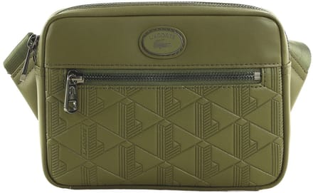 LACOSTE Schoudertas Nomogramme Reporter Bag Ivy Green Olijfgroen