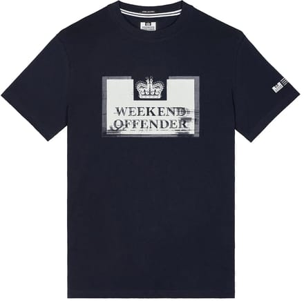 Weekend Offender - Bonpensiero Graphic T-Shirt – Navy
