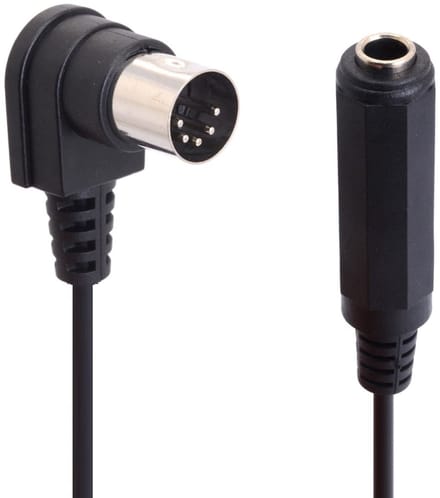 MIDI Kabel - Adapter Kabel - Muziek Aansluiten - 90 Graden Hoek - 30cm Lengte