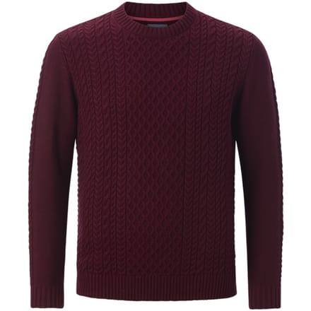 Jan Vanderstorm herren Trui - 52/54 - donkerrood - Plus Size