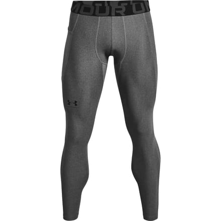 Under Armour HeatGear Legging Heren - thermobroek - grijs - Mannen