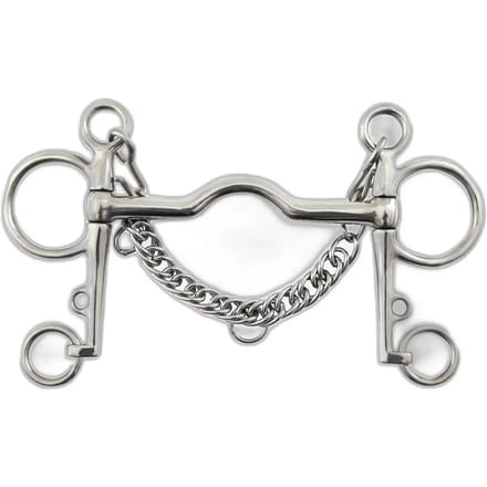 Medium pelham bit met curb ketting Premier Equine
