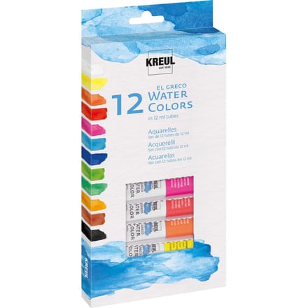 Kreul EL GRECO Water Colors set - 12 tubes van 12 ml