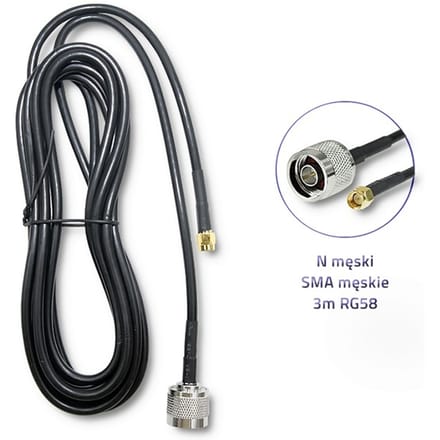Qoltec 4G LTE omnidirectionele antenne DUAL |   30dBi |   Interieur en exterieur |   3m