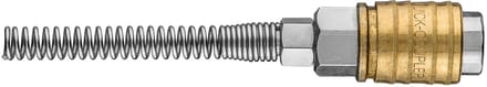 NEO Serie - Snelkoppeling voor Compressor - Roestvrij Stalen en Messing - 4 x 6 mm