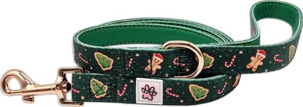 Paw My God! Kerst Hondenriem - Howliday Crumbles - Groen - 140 cm