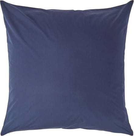 Homescapes Kussensloop 80x80 cm – Marineblauw – 100% Egyptisch Perkal Katoen – 200 TC