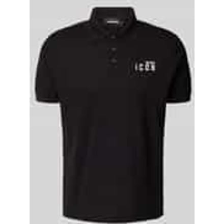 Poloshirt met labelprint