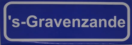 Souv© - magneet plaatsnaambord s-Gravenzande