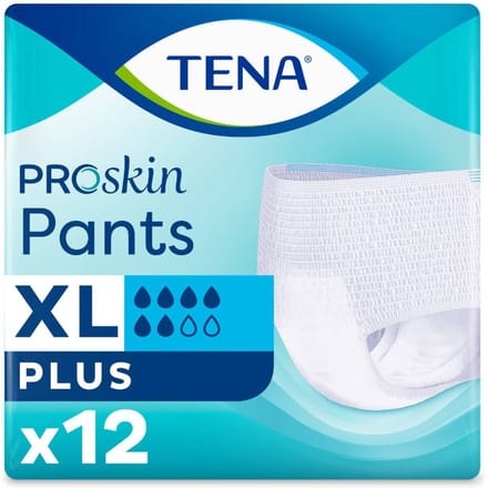 TENA ProSkin Pants Plus Extra Large 12 Incontinentieslip