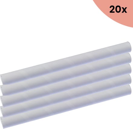 20x Brievenbuskoker Raadhuis A3 360x27mm rond wit