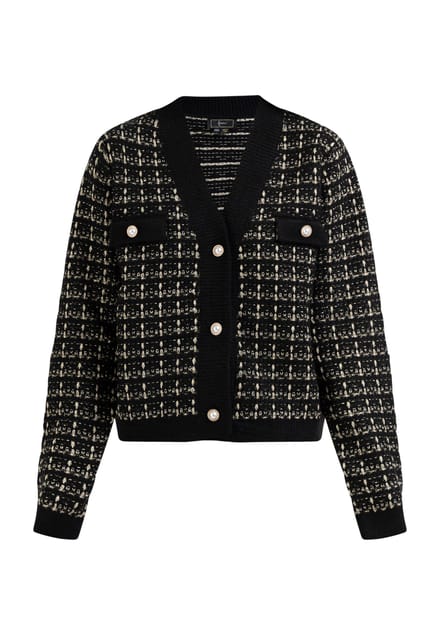 Faina Vest in bouclé-look Dames zwart