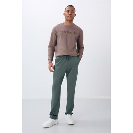 Heren Regular-Fit Katoenmix Sweatpants