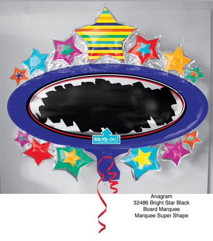 Folieballon stars write-on