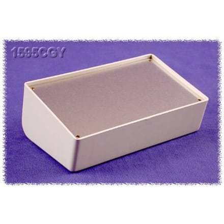 Hammond Electronics 1595CGY Consolebehuizing (l x b x h) 161 x 96 x 58 mm ABS Grijs 1 stuk(s)