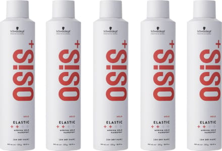 5x Schwarzkopf Osis Elastic Hairspray 500ml